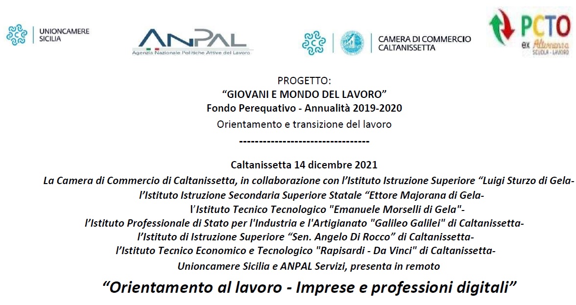Evento online 14 dicembre 2021