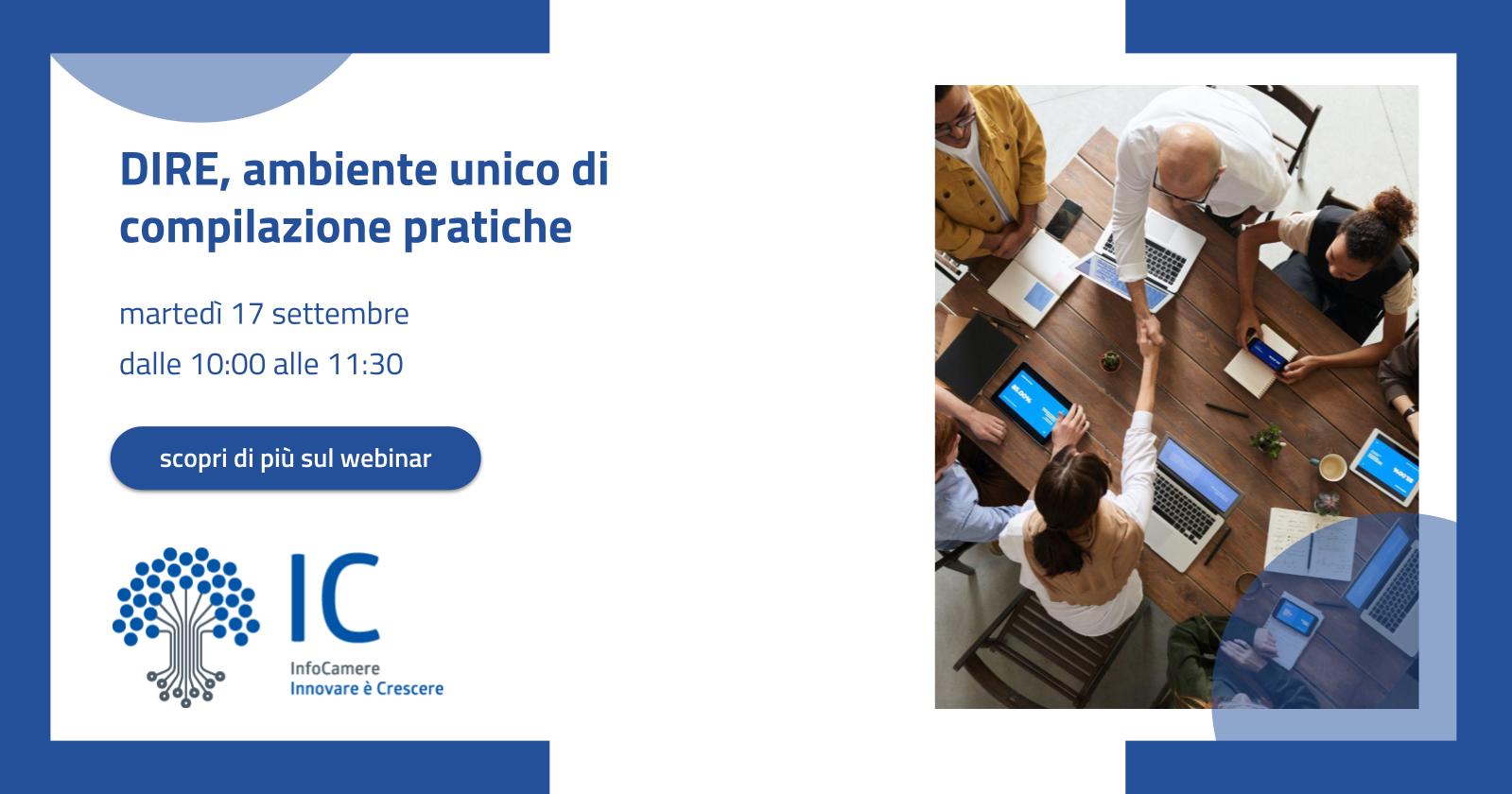 WEBINAR: DIRE, AMBIENTE UNICO DI COMPILAZIONE PRATICHE