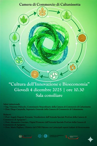 La Camera di Commercio di Caltanissetta ospita l’incontro dedicato alla bioeconomia